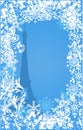 Winter France background vector