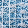 1562 Winter Frost Patterns: A serene and wintry background featuring frost patterns on windows, icy textures, and a tranquil and