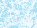Winter frosted glass abstract background. Frozen window realistic texture. Snow backdrop. Vector illustration. Royalty Free Stock Photo