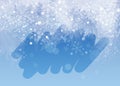 Winter frosted window background. Freeze and wind at the glass Royalty Free Stock Photo