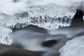 Winter Frozen Creek Royalty Free Stock Photo