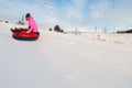 Winter funny games Royalty Free Stock Photo