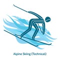 Winter games icon Royalty Free Stock Photo