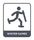 winter games icon in trendy design style. winter games icon isolated on white background. winter games vector icon simple and Royalty Free Stock Photo