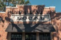 WINTER GARDEN, FLORIDA: MAY 29, 2019 - Local sign at Plant Street Market a brick building featuring indoor dining with local food