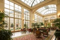 Winter Garden at Hotel Adlon, Berlin Royalty Free Stock Photo