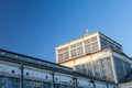 Winter Gardens historic architecture. Great Yarmouth glass seaside building Royalty Free Stock Photo