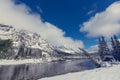 Winter in Glacier Park Royalty Free Stock Photo