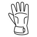 Winter gloves icon, outline style