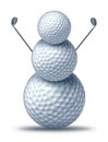 Winter golf Royalty Free Stock Photo