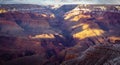 Winter in the Grand Canyon Panorama Royalty Free Stock Photo