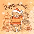 Winter greeting card