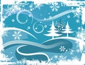 Winter grunge background Royalty Free Stock Photo