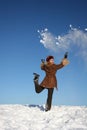 Winter happy girl4 Royalty Free Stock Photo