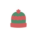 Winter hat color icon. Elements of winter wonderland multi colored icons. Premium quality graphic design icon Royalty Free Stock Photo