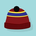 winter hat. Vector illustration decorative design