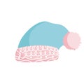 Winter hat warm accessory casual icon isolation