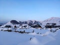 Winter Hemu village in Xinjiang, China