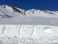 Winter Hemu village in Xinjiang, China