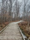 Winter Hiking in Waterloo Region Royalty Free Stock Photo