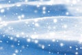 Winter holiday background, nature scenery with shiny snow and cold weather in forest at Christmas time Royalty Free Stock Photo