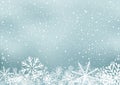 Winter holiday background with snow
