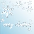 Winter holiday background with snowflakes