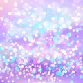 Winter Holiday Christmas Background with Marvellous Sparkles and Glitter. Luxurious Princess Wallpaper with Awesome Bokeh Texture