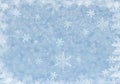 Winter holiday falling snowflakes background Royalty Free Stock Photo