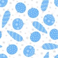 Winter holiday seamless pattern vector