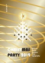 2024 Winter Holiday Happy New Year Christmas Event luxury Decoration Gold CARDS Set