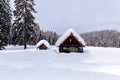 Winter holiday house Royalty Free Stock Photo