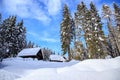 Winter holiday house Royalty Free Stock Photo