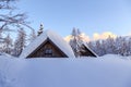Winter holiday house Royalty Free Stock Photo
