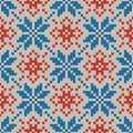 Winter Holiday knitted seamless pattern