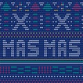 Winter Holiday Seamless Knitting Pattern. Christmas and New Year vector seamless background. Royalty Free Stock Photo