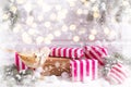 Winter holidays decorations Royalty Free Stock Photo