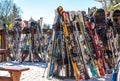 Winter holidays at the ski resort Bukovel in the Carpathian mountains, Ukraine Royalty Free Stock Photo