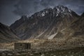 The winter home for elders who live with yaks together until spring