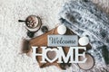 Winter homely decor Royalty Free Stock Photo