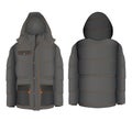 Winter hooded jacket with