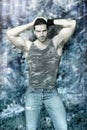 Winter hunk Royalty Free Stock Photo