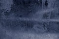 Winter ice pattern on the frozen window. Texture, background for inserting text. New Year theme. Winter. Cold. Royalty Free Stock Photo