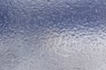 Winter ice pattern on the frozen window. Texture, background for inserting text. New Year theme. Winter. Cold. Royalty Free Stock Photo