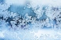 Winter ice rime abstract background Royalty Free Stock Photo