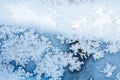 Winter ice rime abstract background Royalty Free Stock Photo