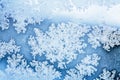 Winter ice rime background Royalty Free Stock Photo