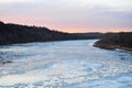 Winter ice river Royalty Free Stock Photo