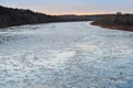 Winter ice river Royalty Free Stock Photo