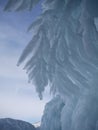 Winter - ice sculptor on lake Baykal